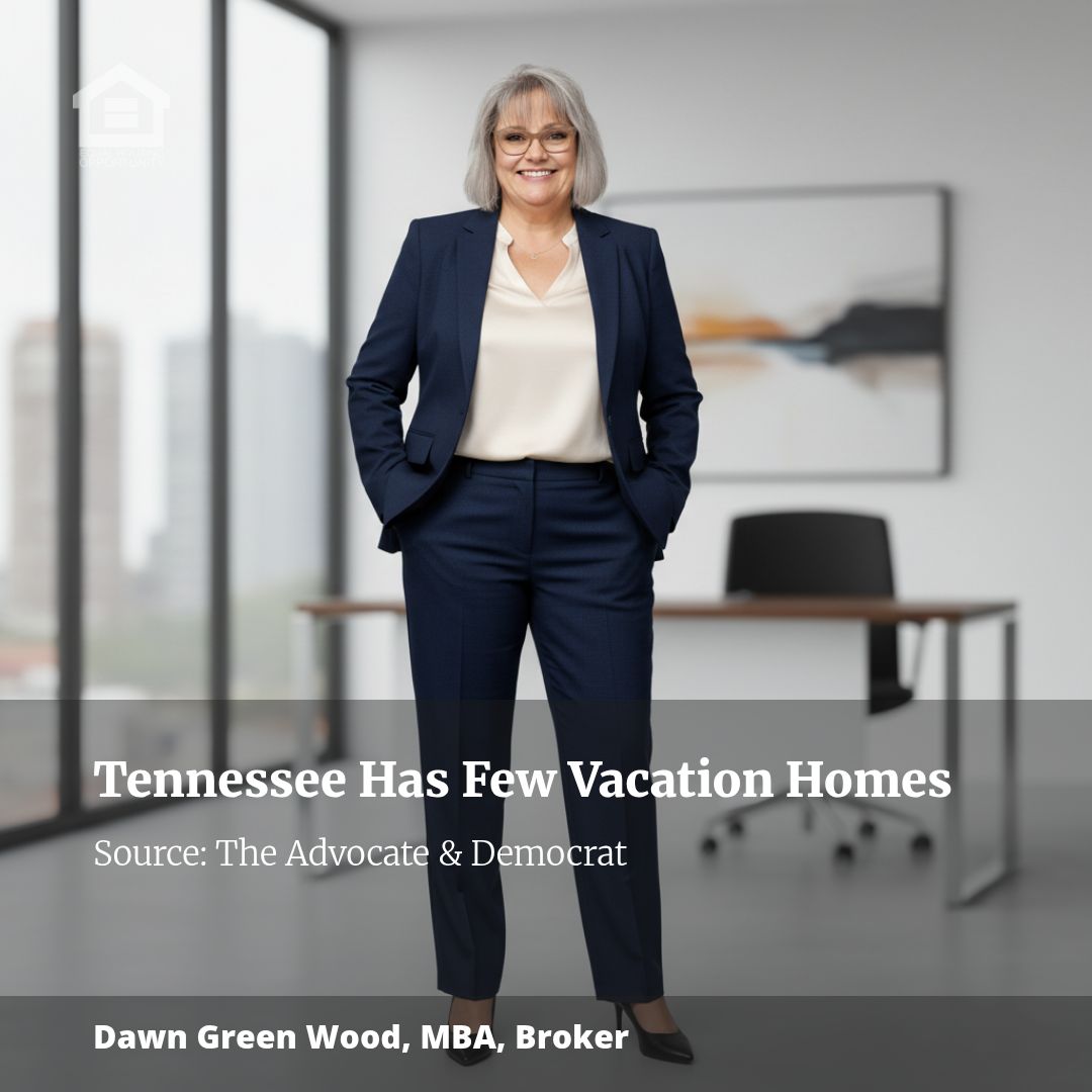 Only 1.8% of Tennessee Homes Are Vacation Homes, 11th Lowest Percentage in the U.S.